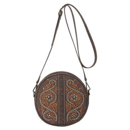 Montana West Floral Embroidered Collection Circle Bag/Crossbody