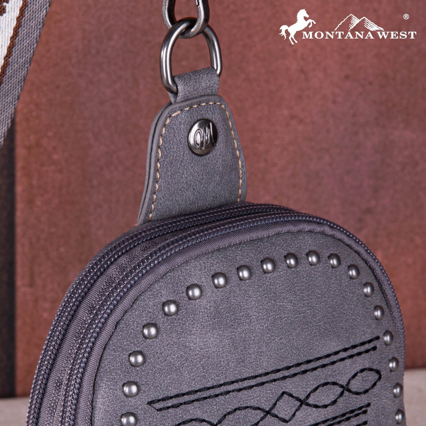 Montana West Embroidered Boot Stitch  Sling Bag