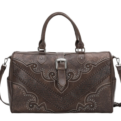 Montana West Buckle Collection Weekender Bag