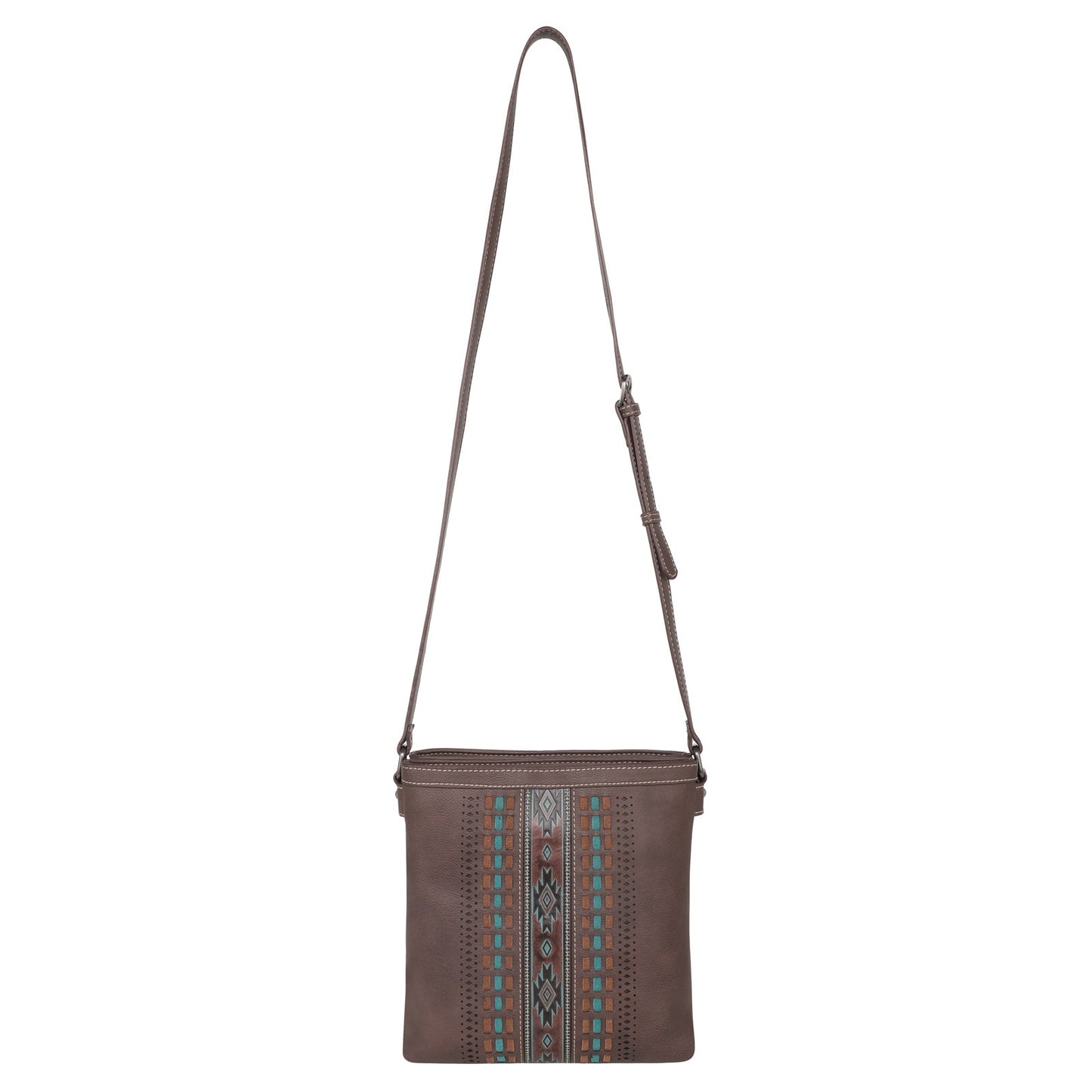 Montana West Aztec Embossed  Collection Crossbody Bag