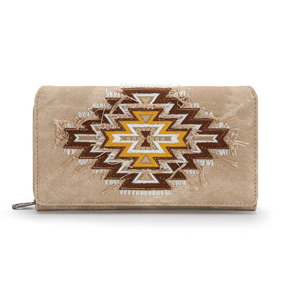 Montana West Aztec Collection Jean Denim Wallet