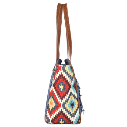 Montana West Aztec Jean Denim Collection Tote