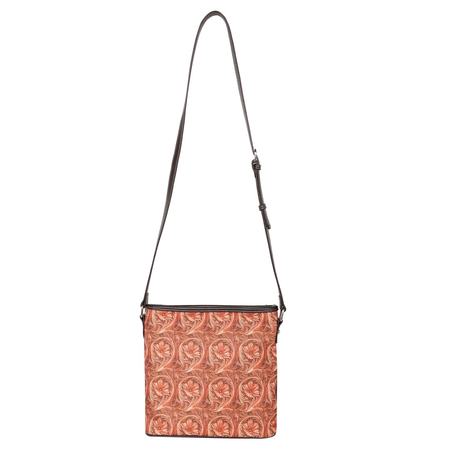 Montana West Floral Print Canvas Crossbody