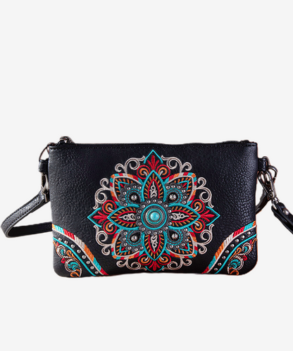 Montana West Floral Embroidered Wristlet