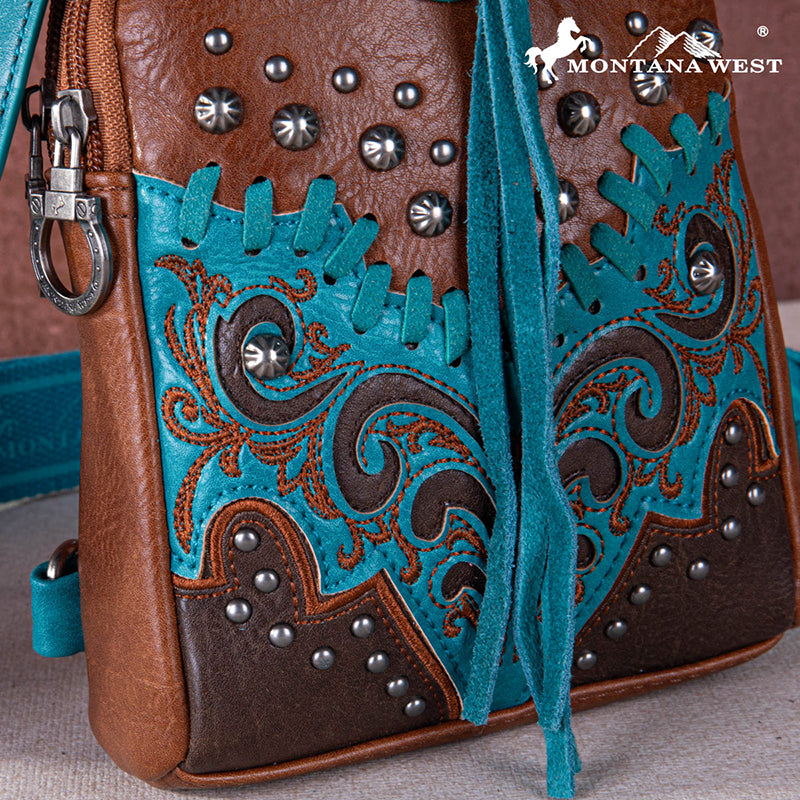 Montana West Embroidered Whipstich Sling Bag