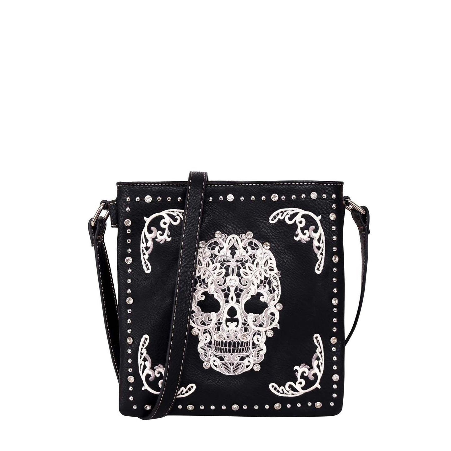 Sugar Skull Concealed Carry Crossbody Bag