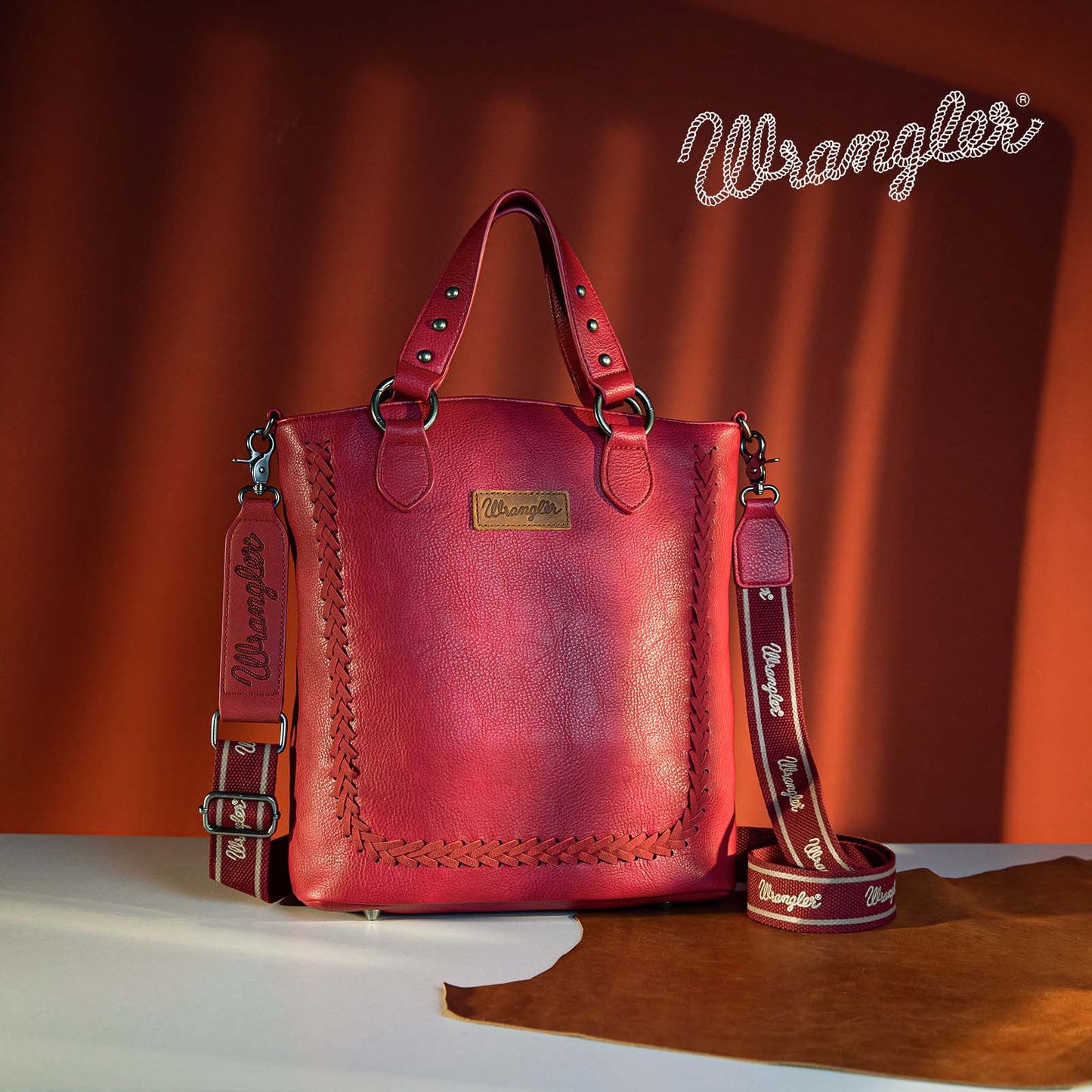 2024 New Wrangler Whipstitch detail Tote/Crossbody Bag