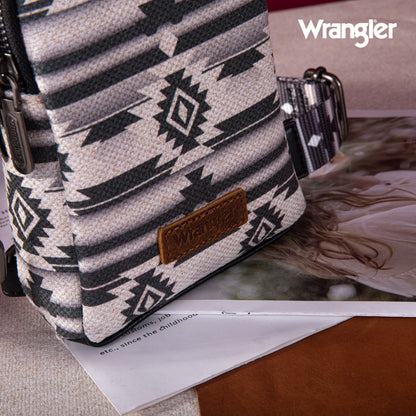 2024 New Wrangler Southwestern Print Canvas Crossbody/Sling/Chest Bag