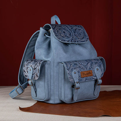 Wrangler Floral Tooled Vintage Backpack