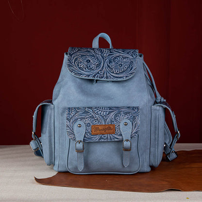 Wrangler Floral Tooled Vintage Backpack