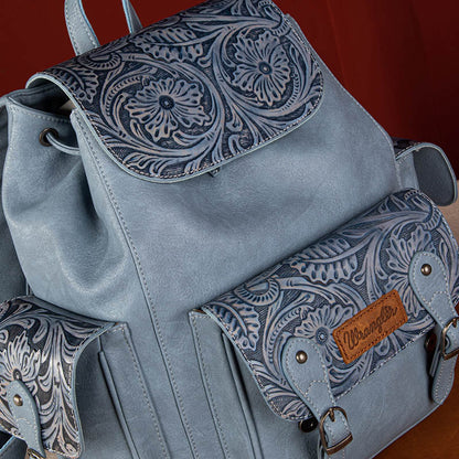 Wrangler Floral Tooled Vintage Backpack