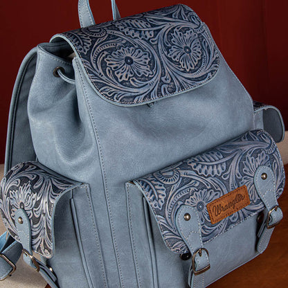 Wrangler Floral Tooled Vintage Backpack