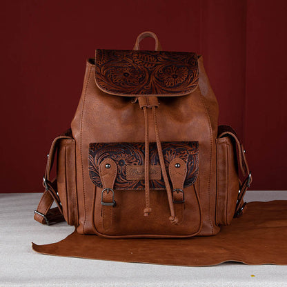 Wrangler Floral Tooled Vintage Backpack