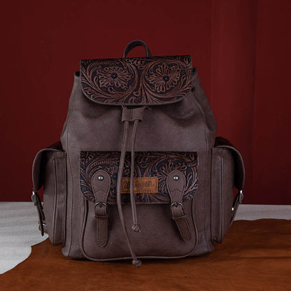 Wrangler Floral Tooled Vintage Backpack