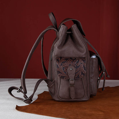 Wrangler Floral Tooled Vintage Backpack