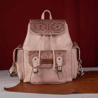 Wrangler Floral Tooled Vintage Backpack