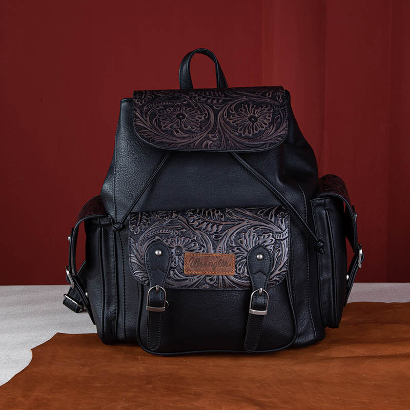 Wrangler Floral Tooled Vintage Backpack