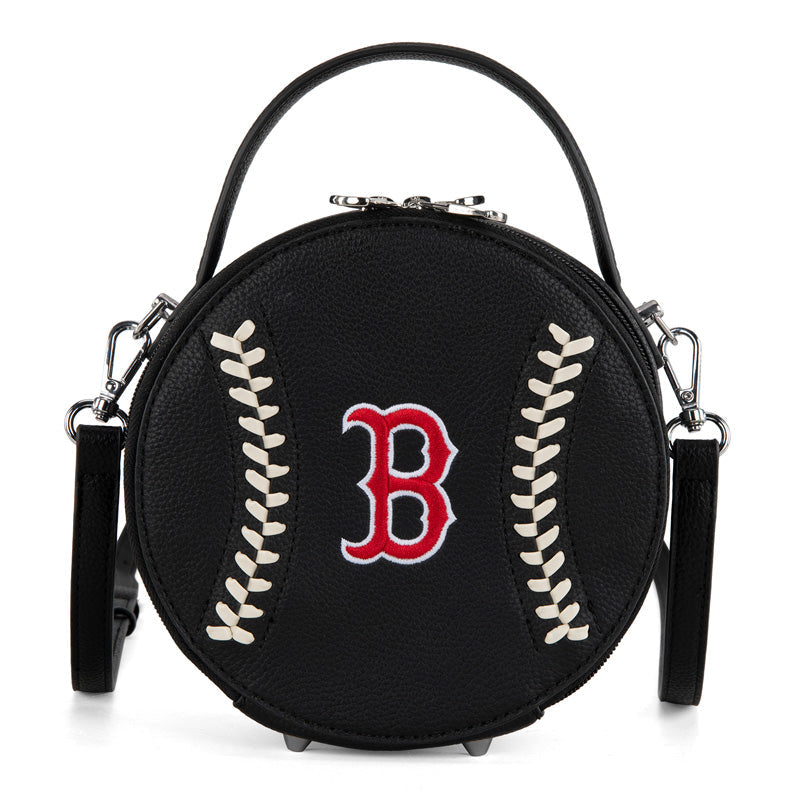 MLB Boston Red Sox Leather Circle Crossbody Bag