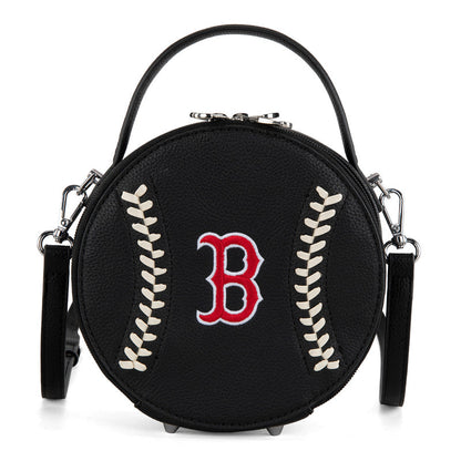 MLB Boston Red Sox Leather Circle Crossbody Bag