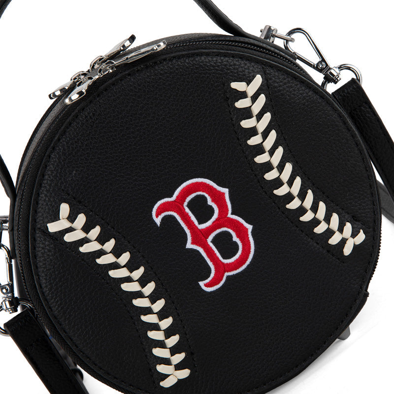 MLB Boston Red Sox Leather Circle Crossbody Bag