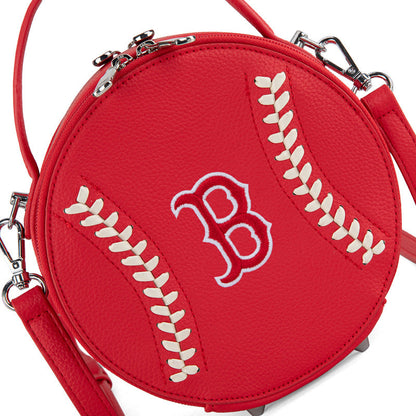 MLB Boston Red Sox Leather Circle Crossbody Bag