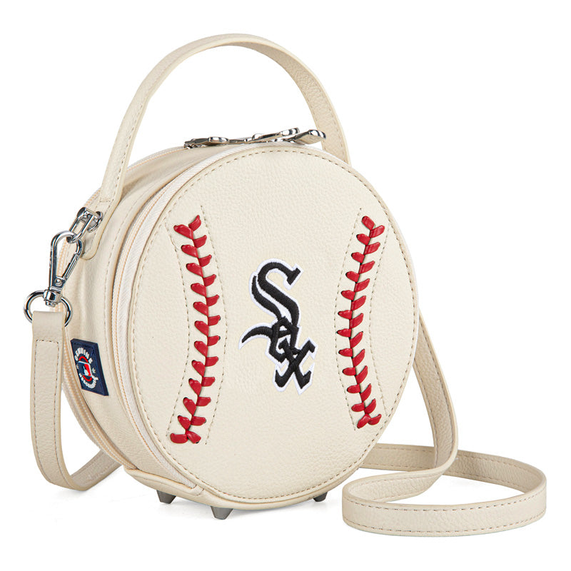 MLB Chicago White Sox Leather Circle Crossbody Bag