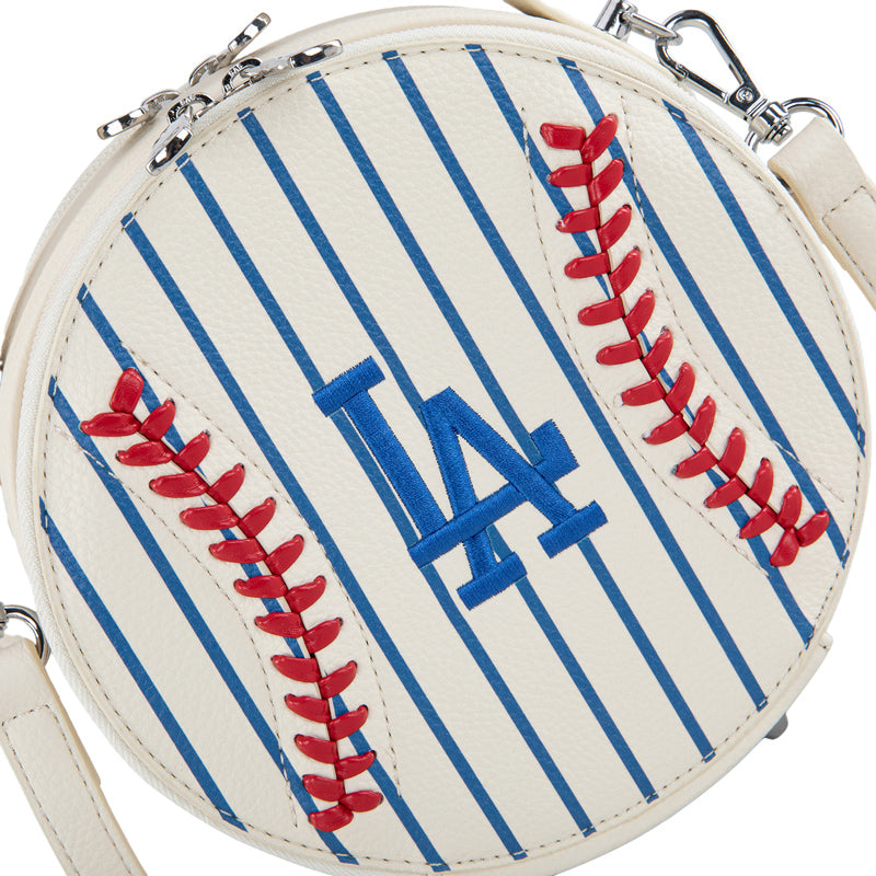 MLB Los Angeles Dodgers Leather Circle Crossbody Bag