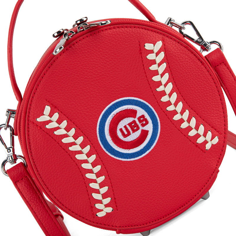 MLB Chicago Cubs Leather Circle Crossbody Bag