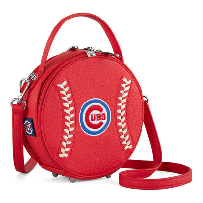 MLB Chicago Cubs Leather Circle Crossbody Bag