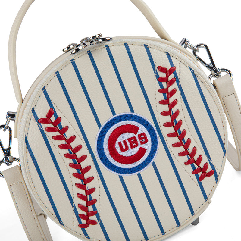 MLB Chicago Cubs Leather Circle Crossbody Bag