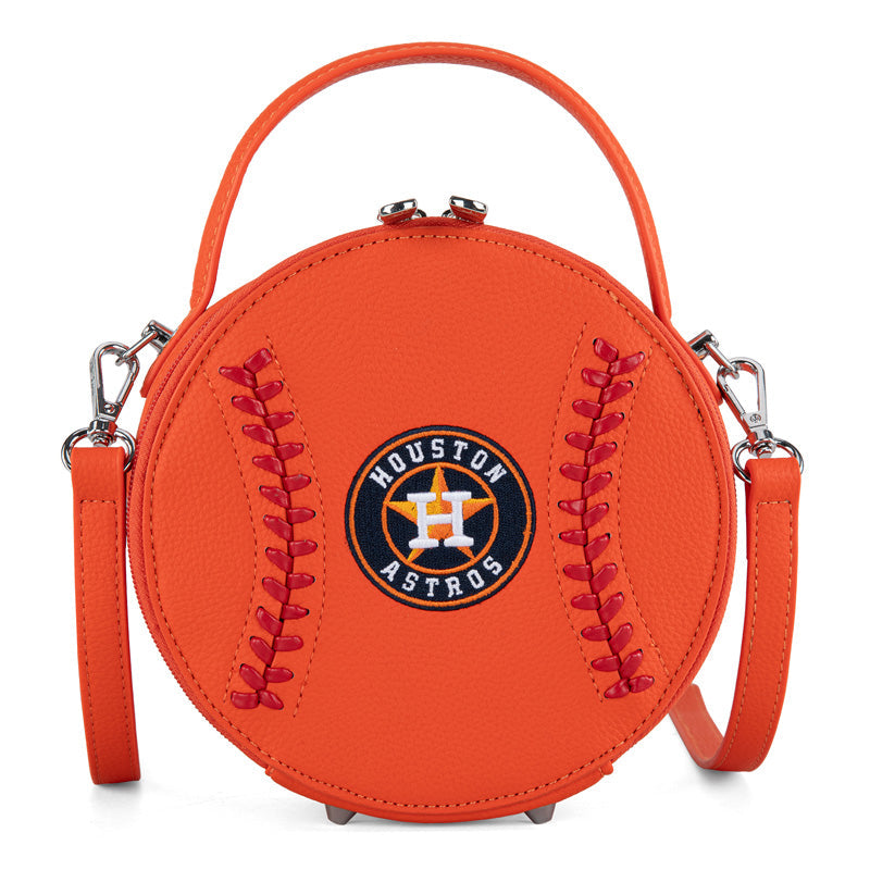 MLB Houston Astros Leather Circle Crossbody Bag