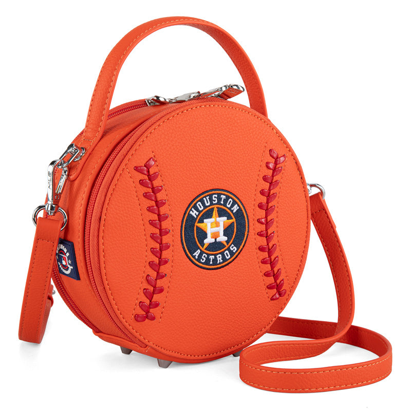 MLB Houston Astros Leather Circle Crossbody Bag