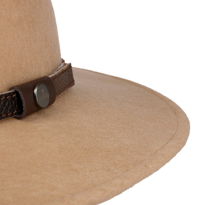 Women Melvarton Wool Hat With Leather Band Fedora Hat