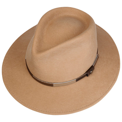 Women Melvarton Wool Hat With Leather Band Fedora Hat