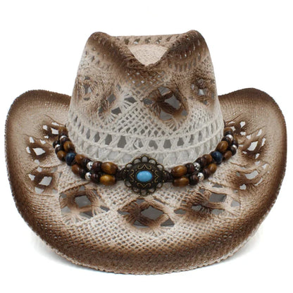 Adventure-Ready Straw Cowboy Hat