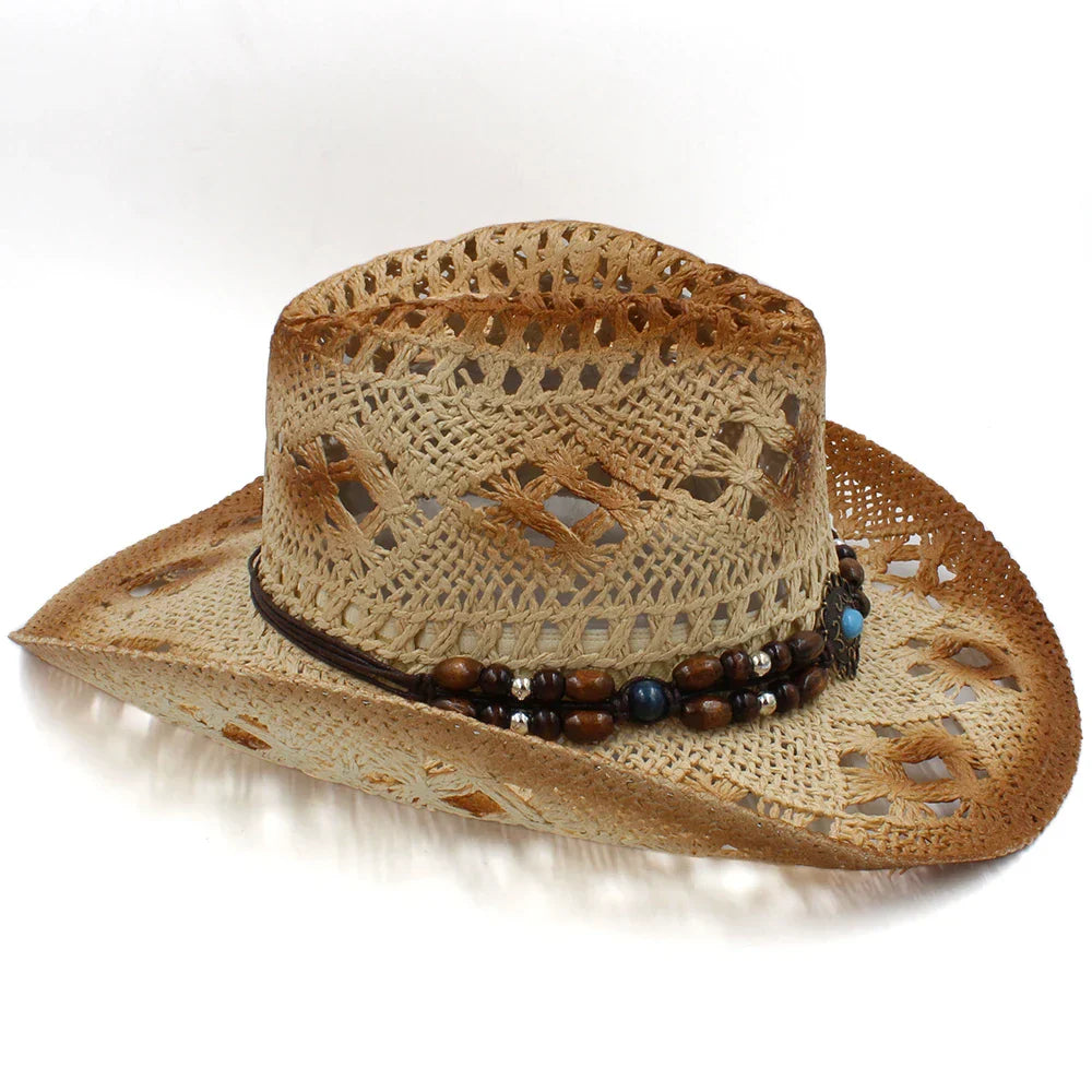 Adventure-Ready Straw Cowboy Hat