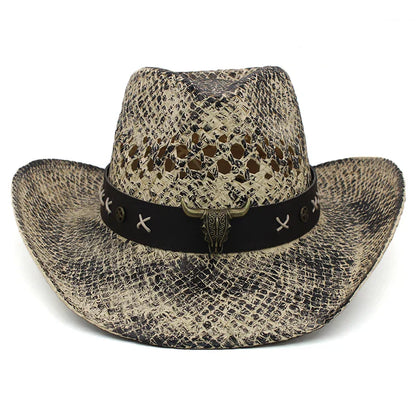 Cattleman's Charm Stylish Straw Cowboy Hat