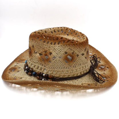 Adventure-Ready Straw Cowboy Hat