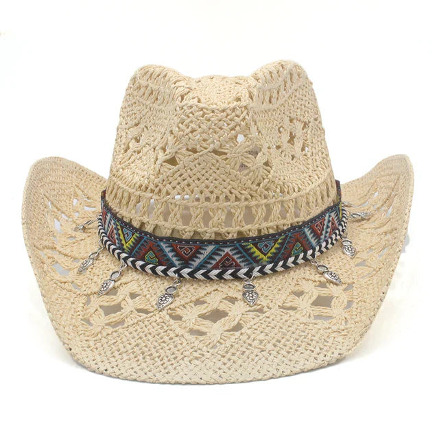 Effortlessly Chic Straw Cowboy Hat