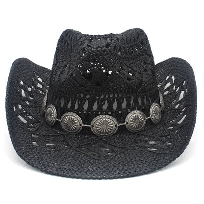 Sun-Ready Durable Straw Cowboy Hat