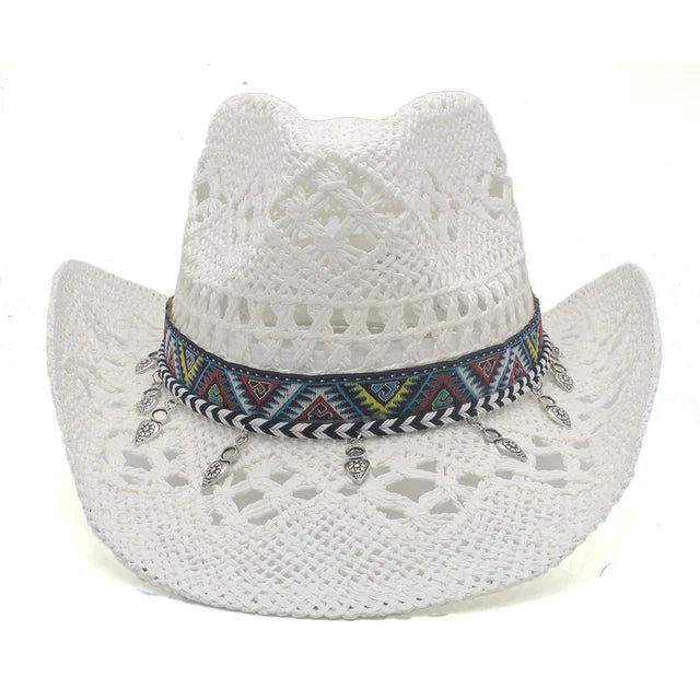 Effortlessly Chic Straw Cowboy Hat