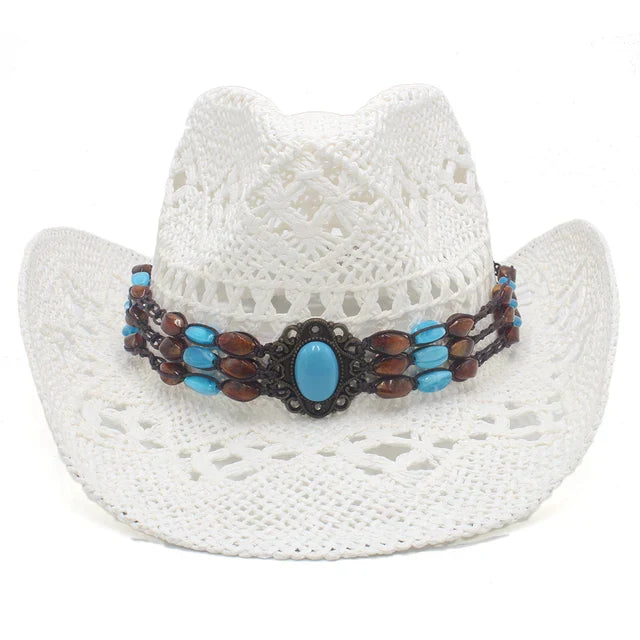 Rustic Elegance Straw Cowboy Hat