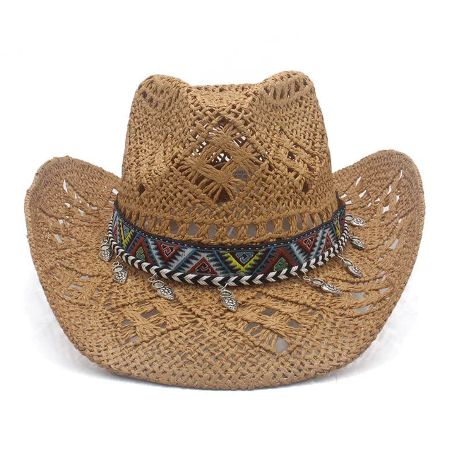 Effortlessly Chic Straw Cowboy Hat