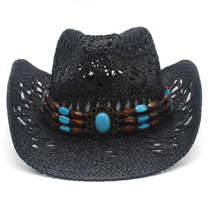 Rustic Elegance Straw Cowboy Hat