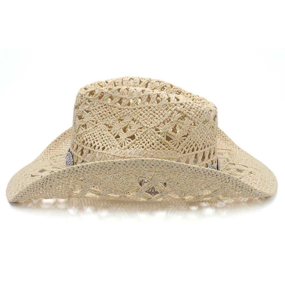 Sun-Ready Durable Straw Cowboy Hat