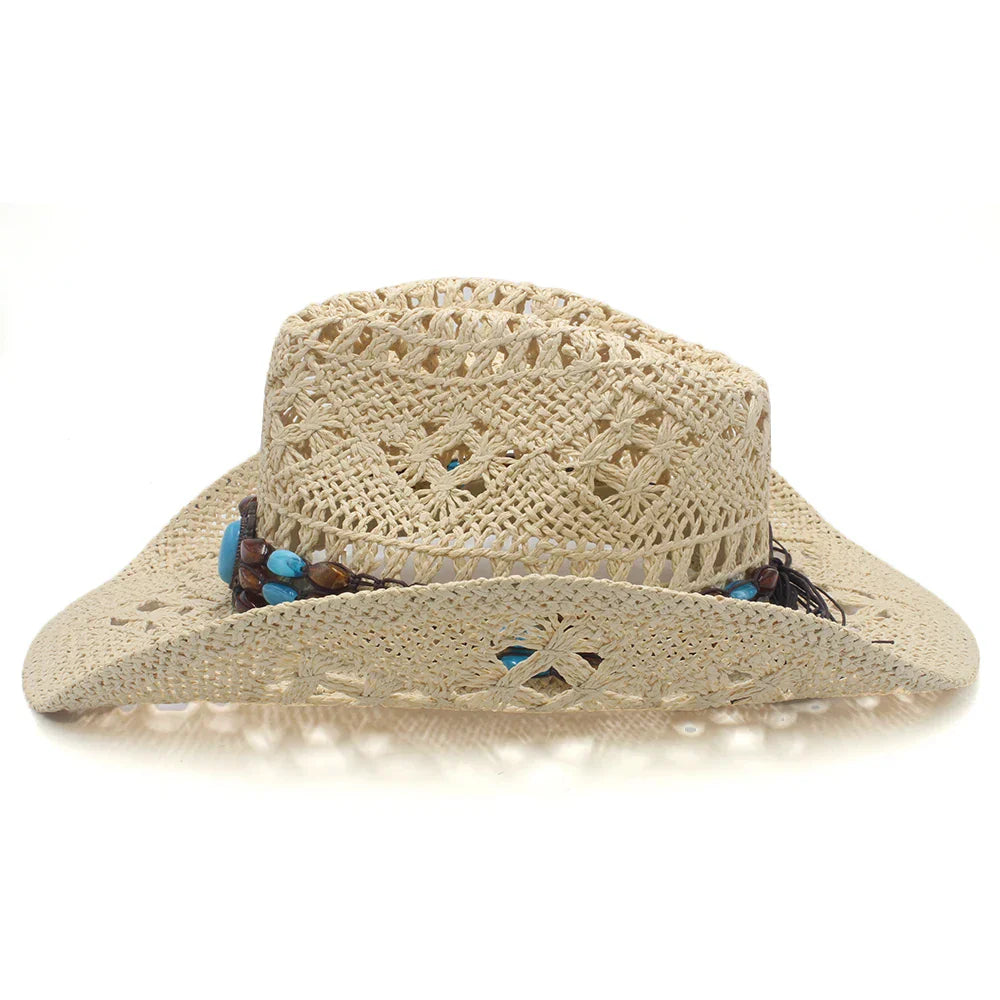 Rustic Elegance Straw Cowboy Hat