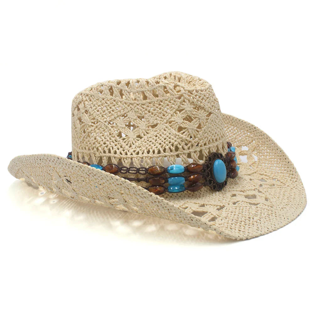 Rustic Elegance Straw Cowboy Hat