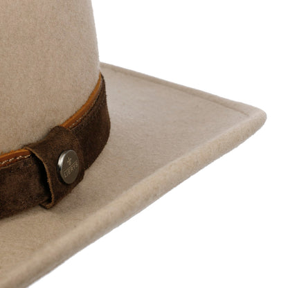 Monteley Wool Western Fedora Hat