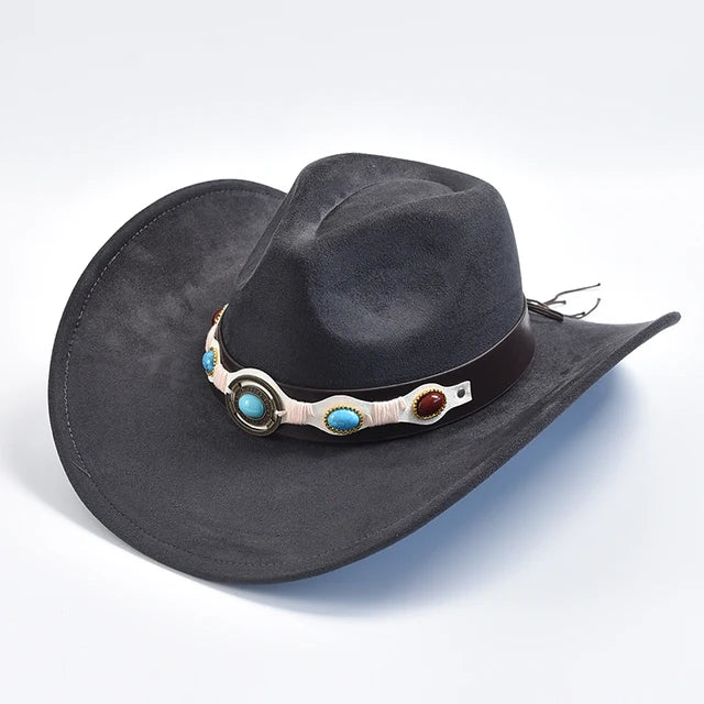 Suede Western Cowboy Hat