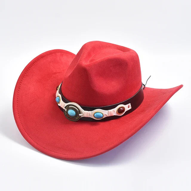 Suede Western Cowboy Hat